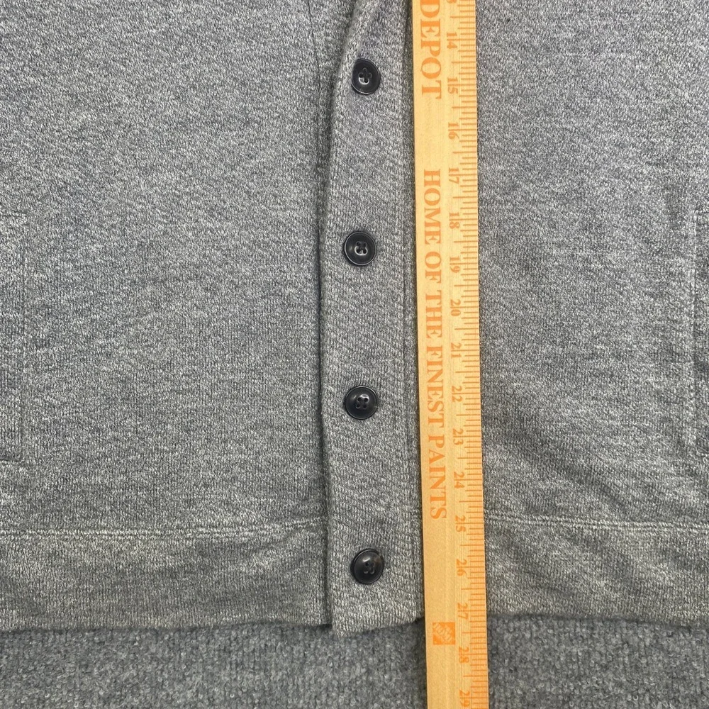 Faherty Brand Mens Shawl Collar Cardigan Sweater Grey Heather L MKS2301-MGM